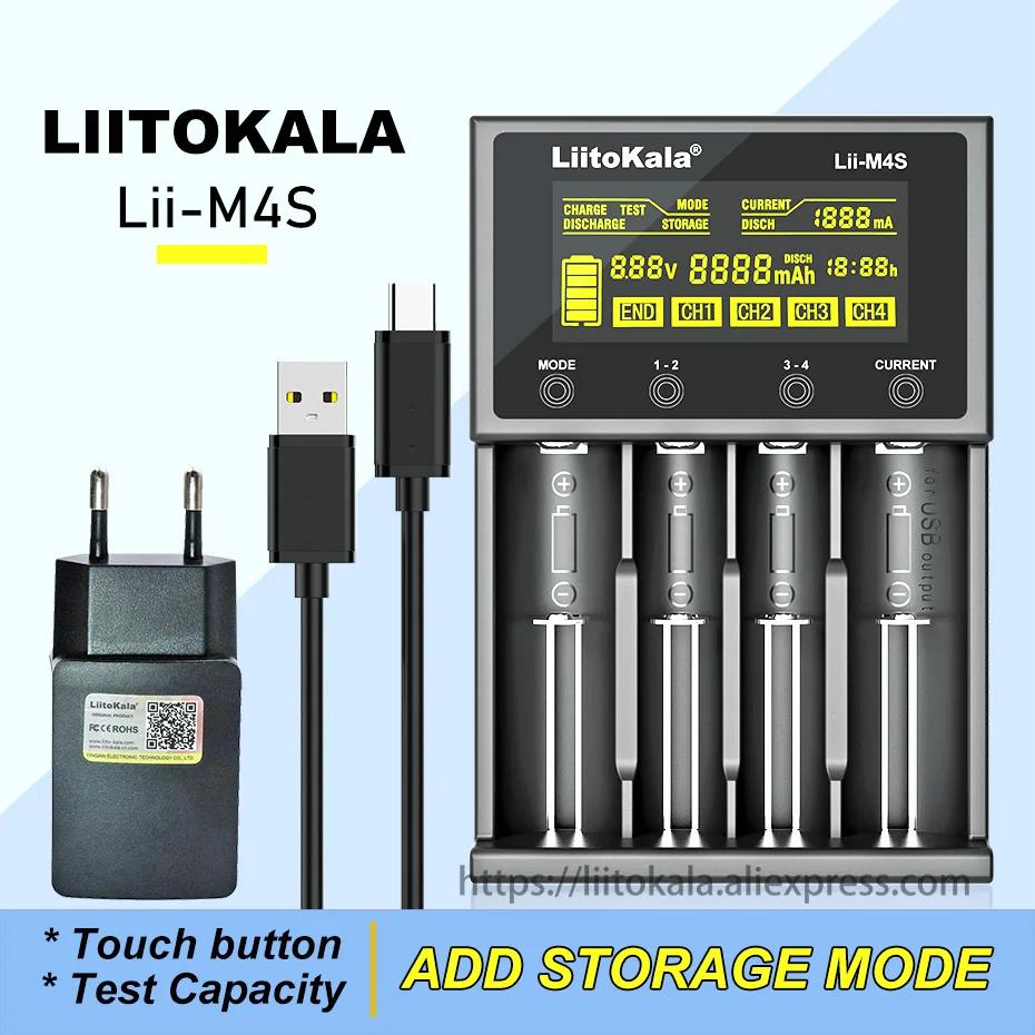 LiitoKala Lii-D4XL Lii-600 Lii-M4S Lii-M4 Lii-PD2 LCD 21700 18650 3.7V Li-ion 3.2V LiFePO4 1.2V NiMH/Cd 26650 32700 D AA AAA 9V