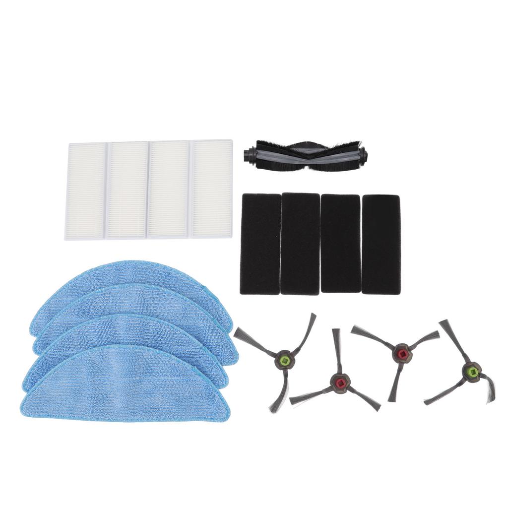 Sweeper Hauptseitenbürste mit Filter und Wischtüchern Roboterstaubsauger Ersatzset für Yeedi K600 K700 K680