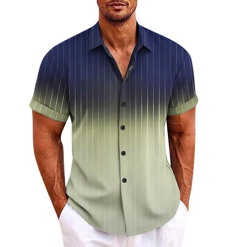 Hawaiian Shirt For Men, Men's Vintage Button Down Bowling Shirts Short Sleeve Summer Beach Shirt