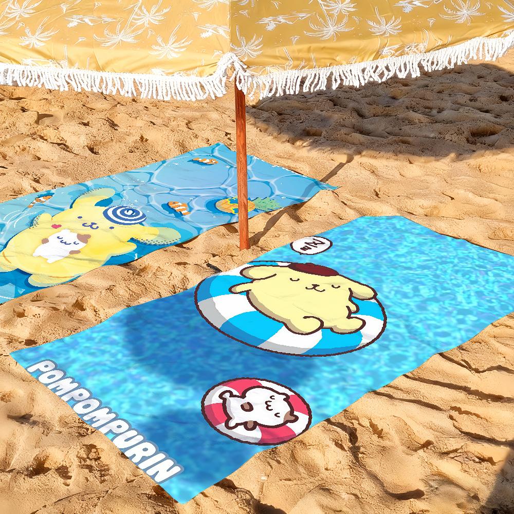 Cartoon cute P-Pomponpurin Towel Drying Bath Towel Applicable To Light Swimming Camping Yoga Beach Out