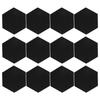 12Pcs Sound Absorbing Wedges Hex Beveled Edge Acoustic Dampening Panels for Recording Studio