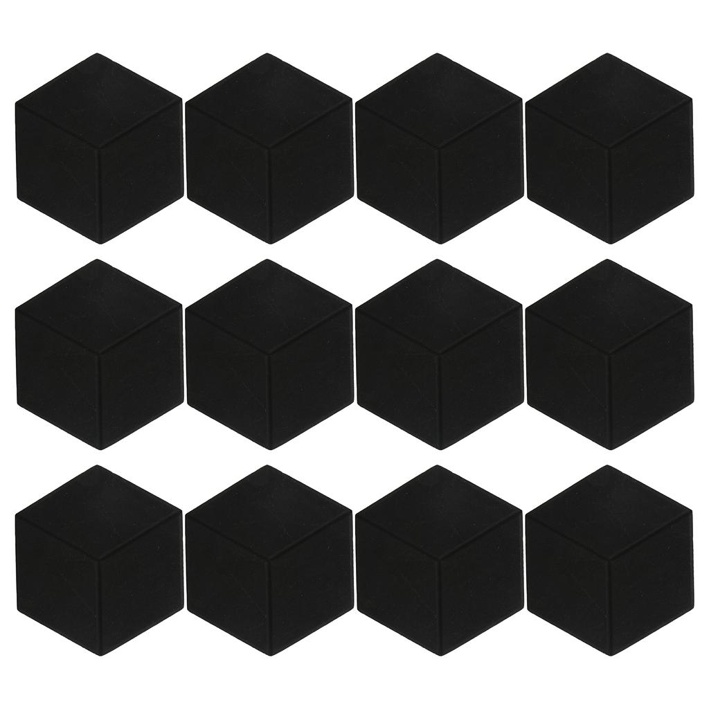 12Pcs Sound Absorbing Wedges Hex Beveled Edge Acoustic Dampening Panels for Recording Studio