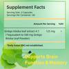 Ginkgo Biloba Extract Capsules, Natural Supplement, Easily Absorbed, Suitable for Adults.