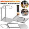 Vikbar Kaffedropphållare Stödställ i Aluminiumlegering För Trådlös Elektrisk Bärbar Espressokaffemaskin Tillbehör