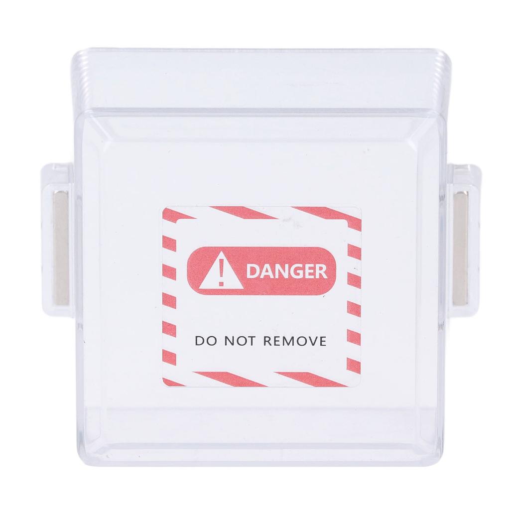 Emergency Stop Key Cover PC Transparent Magnetic Emergency Stop Switch Protective Case for Industria