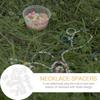 20Pcs Double Hole Silicone Stoppers for Jewelry Making Anti-Slip Necklace and Bracelet Clasps DIY Craft Accessories