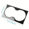 For Alfa Romeo Giulia 2015-2025 Rear Center Console Water Cup Holder Frame Cover Carbon Fiber Sticker Car Interior Accessories