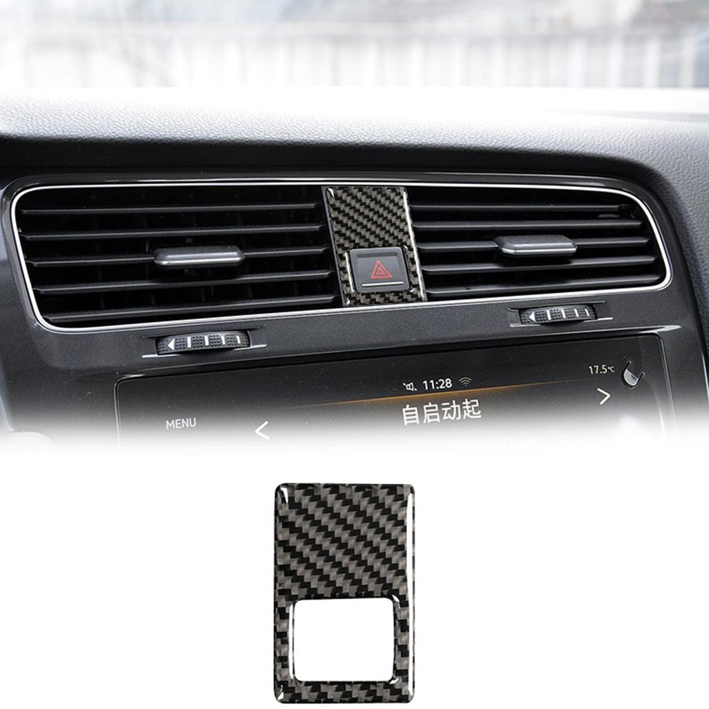 High Durability Carbon Fiber Warning Light Cover Sticker Area Stickers Suitable for Golf 7 Personalizing Interior Design
