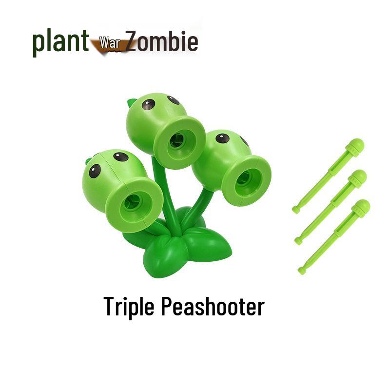 Plants vs. Zombies Toy Set: Machine Bug, Football Gun, Pea Pod, Carnivorous Plant Models