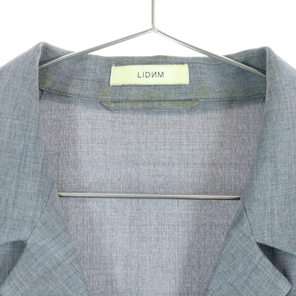 LIDNM Made In Japan Five-quarter Sleeve Zip Open Collar Shirt Open Collar Men's Used