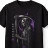 Gothic Grim Reaper Samurai Skeleton Scythe Graphic Unisex TShirt