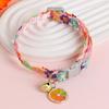 Adjustable Rainbow Lace Flower Cat Collar With Pendant Lace Pet Collar Suitable For Small Cats and Dogs Cat Collar With Bell