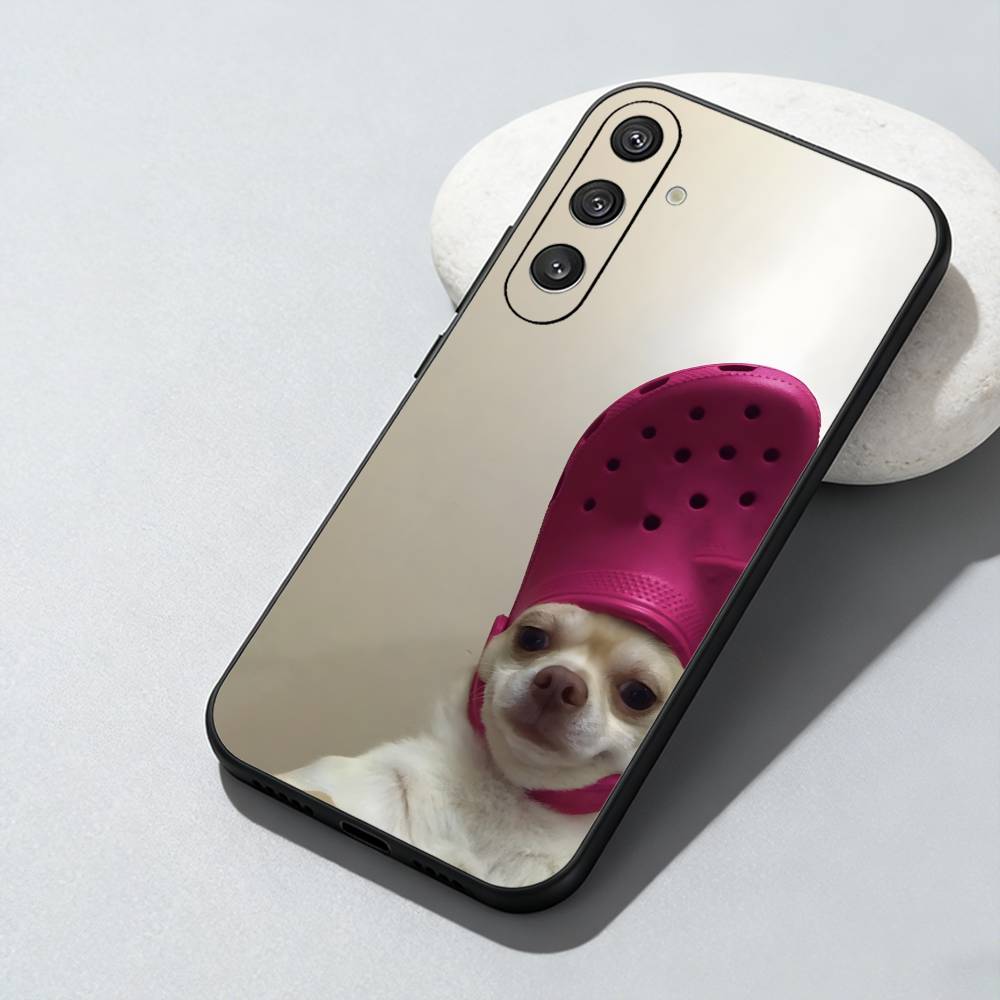 

The Memes Of Chihuahua Phone Case For Samsung Galaxy A73,A72,A71,A70,A52,A51 Others Soft Black Cover Samsung a70