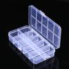 10-Slot Transparent PP Plastic Storage Box for Jewelry and Fishing Gear - Dustproof Organization Box