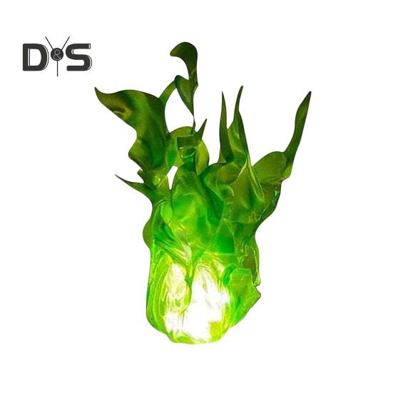 

Хэллоуин плавающий огненный шар искусственное пламя плавающий светодиодный шар реквизит освещенный огненный шар декор украшение на Хэллоуин зелёный