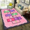 Hopscotch Child Digital Games Boy Girls Carpet Rug for Home Living Room Bedroom Sofa Doormat Decor,Non-slip Floor Mat