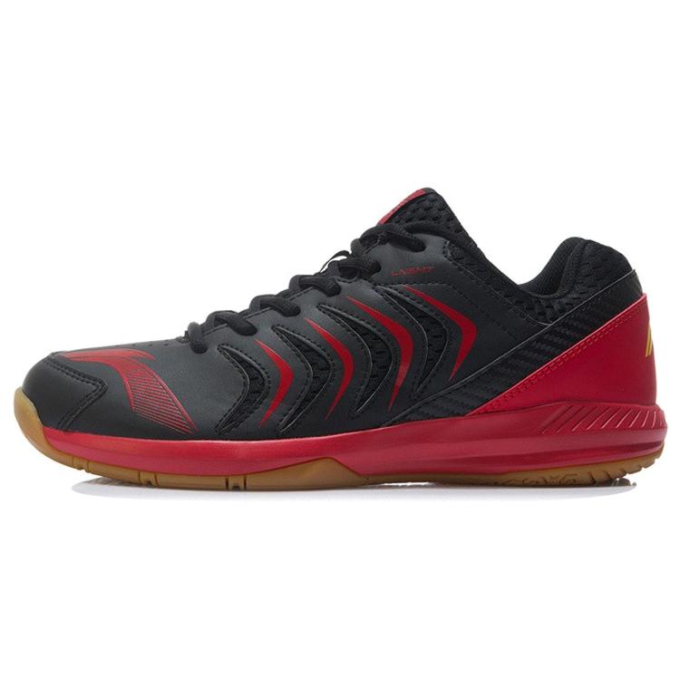 

new LINING Badminton Shoes Men s Low top Black/Vermilion 45