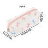 1 Pc Exquisite Bowknot Single-layer Pencil Case, Floral Pattern Design Storage Bag, a Must-have for Back To School Season