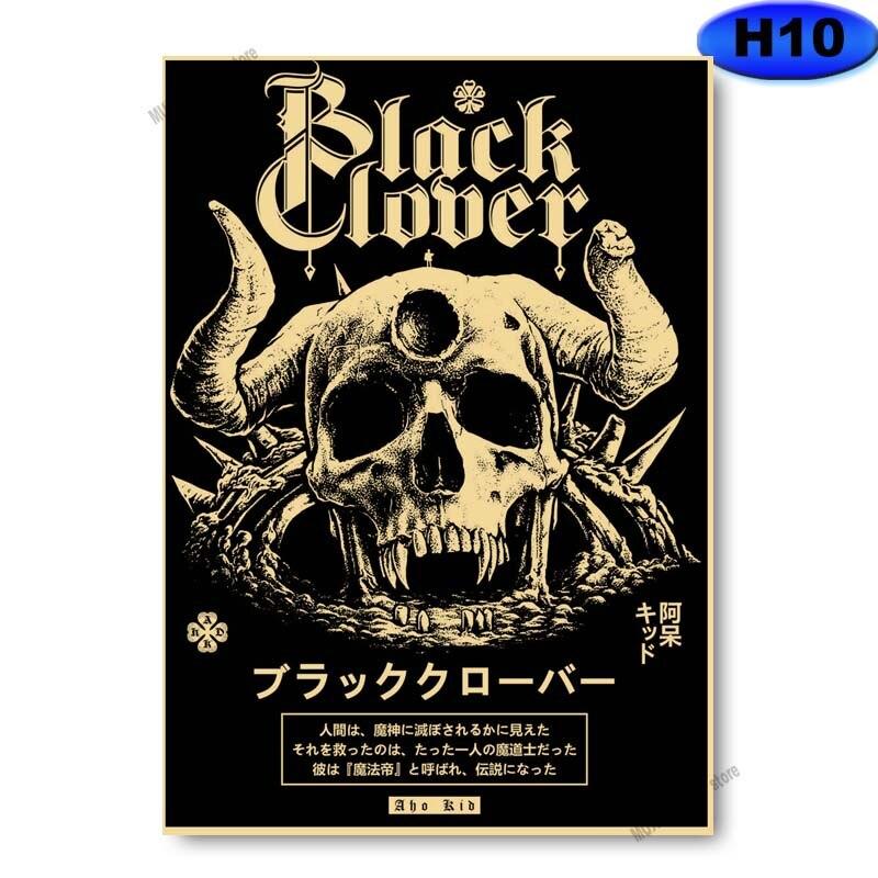 Vintage klasické anime plakáty postav Kraft Paper Slayer/Haikyuu Plakát Anime Dekor Pokoj Bar Kavárna Nástěnná malba