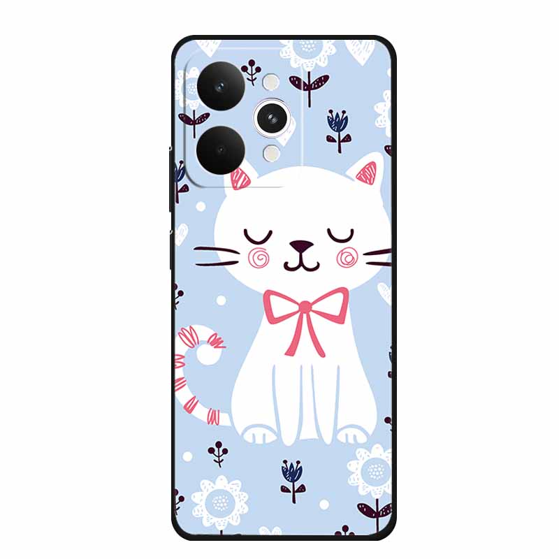 For Realme 15 15 Pro 5G Black Case 3D TPU Silicone Soft Back Cover For Realme C15 6.5" Funda Emboss Relief Flowers Bag Casing