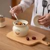 Horned Pansy Individual Ceramic Stew Pot with Lid