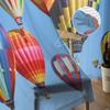 Hot Air Balloon Sky Tulle Curtains for Bedroom Hall Living Room Decor Chiffon Curtain for Balcony Kitchen Home Drapes