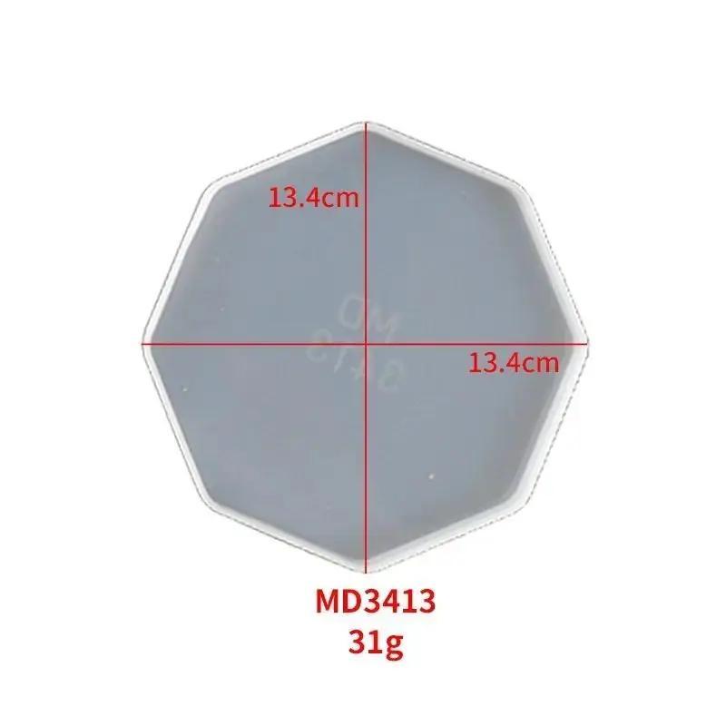 Ručně vyráběná silikonová forma pro pryskyřici DIY geometrická podložka pryskyřičná forma severský styl podložka křišťálová epoxidová forma podnos čajová souprava