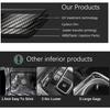 Shifter Lever Handle Protective ABS Car Gear Shift Knob Cover Trim Compatible with Hyundai Elantra -2025 Accessories (Carbon Fiber Pattern)