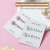 30/36Pcs Lengthened Clear Double-Sided Tape False Nails Tips Display Stand Glue Stickers Manicure Practice Showing Tools
