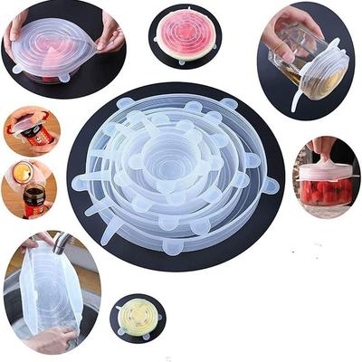 Silicone Cover Stretch Lids Reusable Airtight Food Wrap Covers Keeping Fresh Seal Bowl Stretchy Wrap Cover Kitchen Cookware