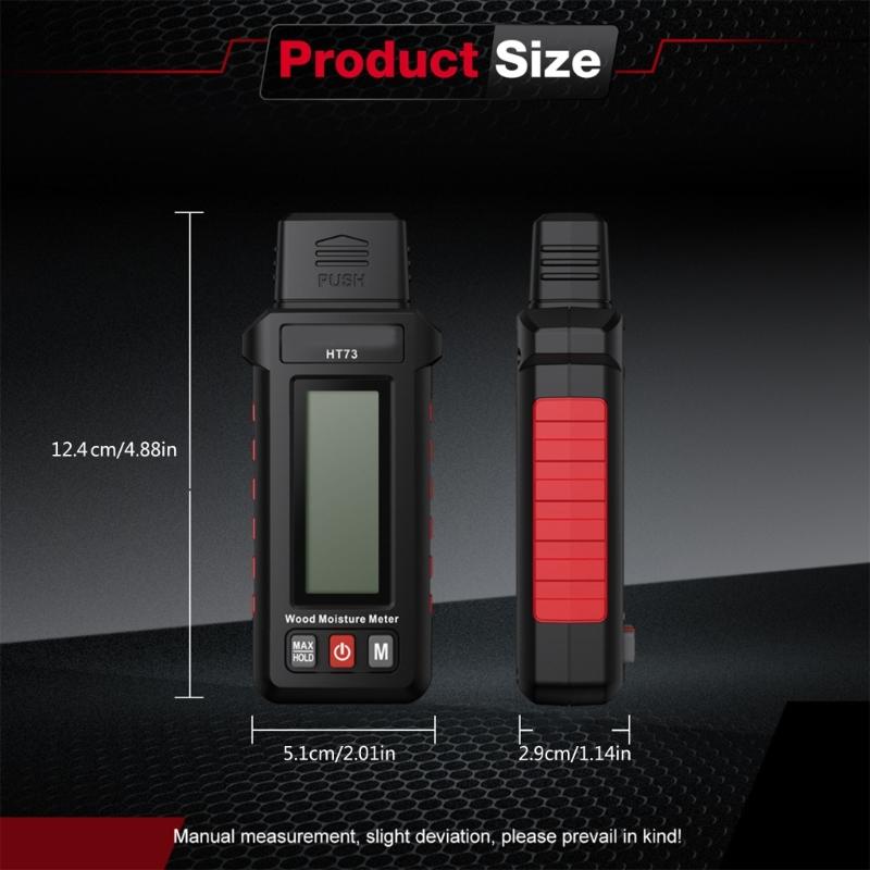 Easy To Use Portable Moisture Tester Clear LCD Display Fast for On Site Detection Of Wood Paper Brick Concrete Moisture