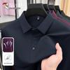 Men's Long Sleeve Business Casual Polo Shirt