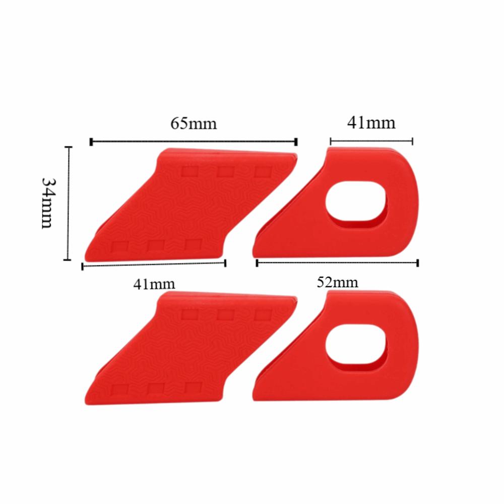 4PCS Silicone Bike Crank Protection Sleeve Multicolored Universal Fit Bicycle Crank Protector Scratch-Resistant