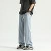 Blugi drepți spălați pentru bărbați Primăvară Toamnă și Iarnă American High Street Catifea Casual Pantaloni lungi