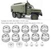 Aluminum Alloy Metal Wheel Hub for WPL B24 B36 1/16 6  Military Tracked Vehicle Wheel Rims Hub