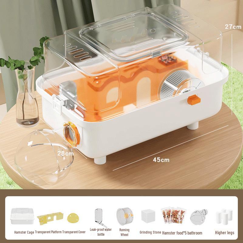 Luxury Acrylic Travel Cage for Baby Golden Hamsters