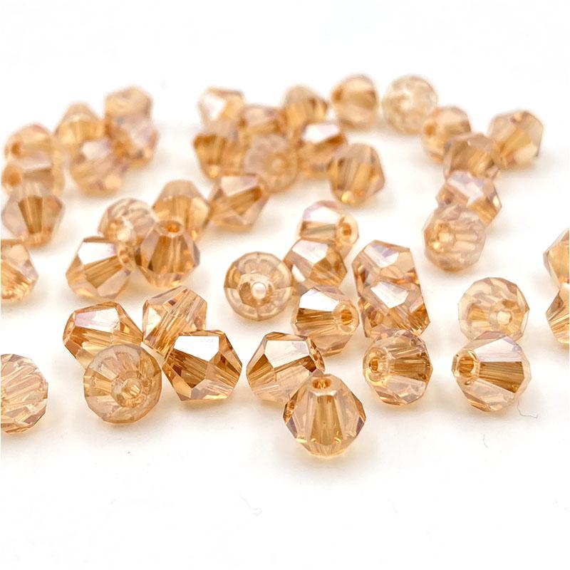 Faceted Austria 3 4 6mm Bicone Crystal Beads Spacer Glass Beads for Bracelet Necklace DIY Jewelry Making