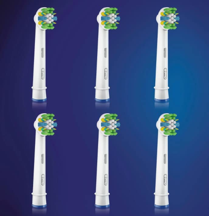 Braun Genuine Replacement Brush Set with Interdental Color Pack of 6 Tiefenreinigung Oral-B Wipers, Signal, (International Name CleanMaximiser)