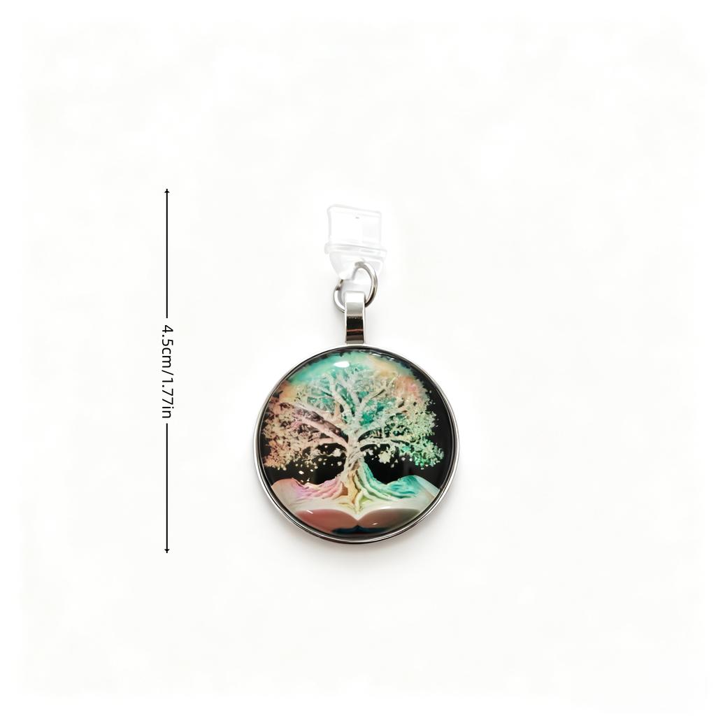 Tree of Life Art Phone Dust Plug, Naturally Express Your Personality Charm, for Iphone/Type-C Charging Port Smartphones