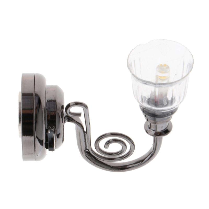 

Sconce Model Bedroom Wall Light Miniature Furniture Model Accessories Role Play Furnishings Lighting Toy Doll House 1