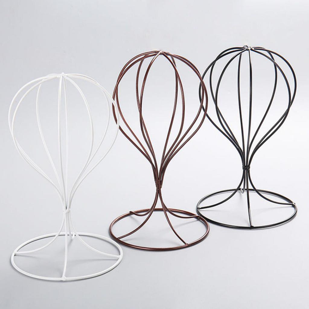 Metal Wigs Display Stand Holder for Cap and Wigs Storage Rack Durable Organizer