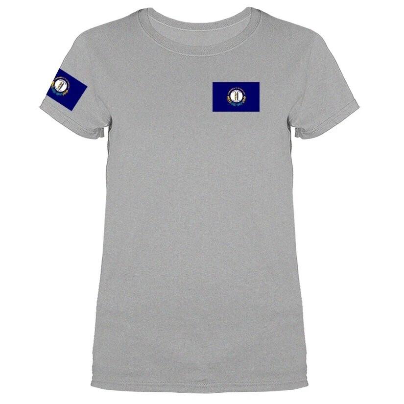 State of Kentucky Flag Crest Women s T-shirt Unisex T-Shirt XXXL
