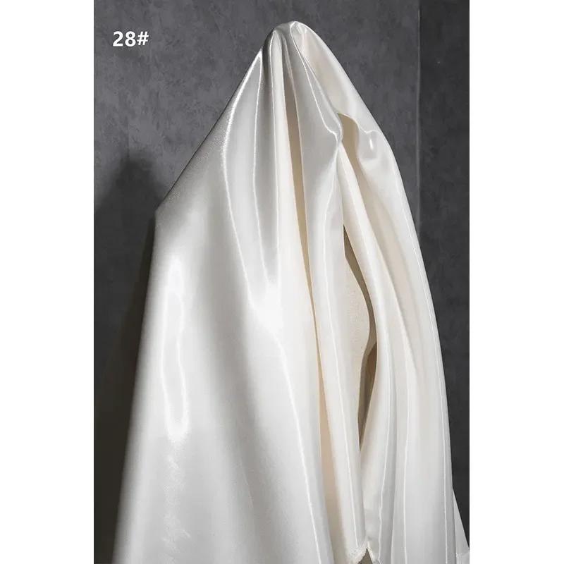 150Cm Wide Luxury Glossy Metallic Liquid Satin Fabric Galaxy Shiny Cloth Crafts for Fashion Designer Show Dress Comfort Material