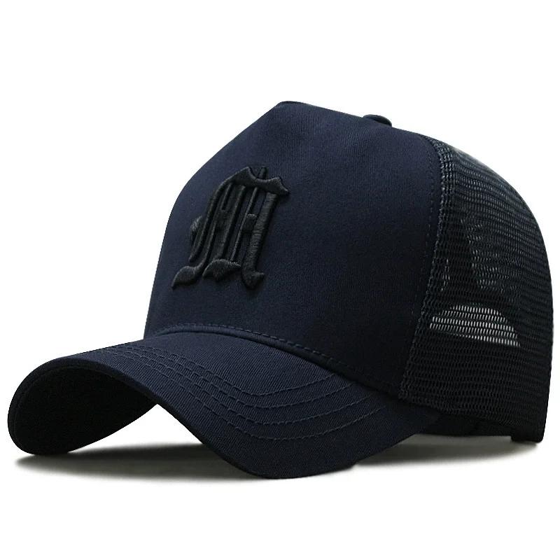 Man Big Head Large Size Mesh High Top Baseball Caps Male Outdoors Plus Size Sport Caps Dad Oversize Trucker Cap 56-60cm 60-65cm