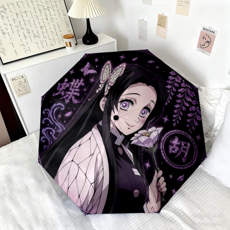 Japanese-style cartoon Demon Slayer Kamado Tanjiro & Kamado Nezuko umbrella including home travel and outdoor activities Multi functional umbrella 3