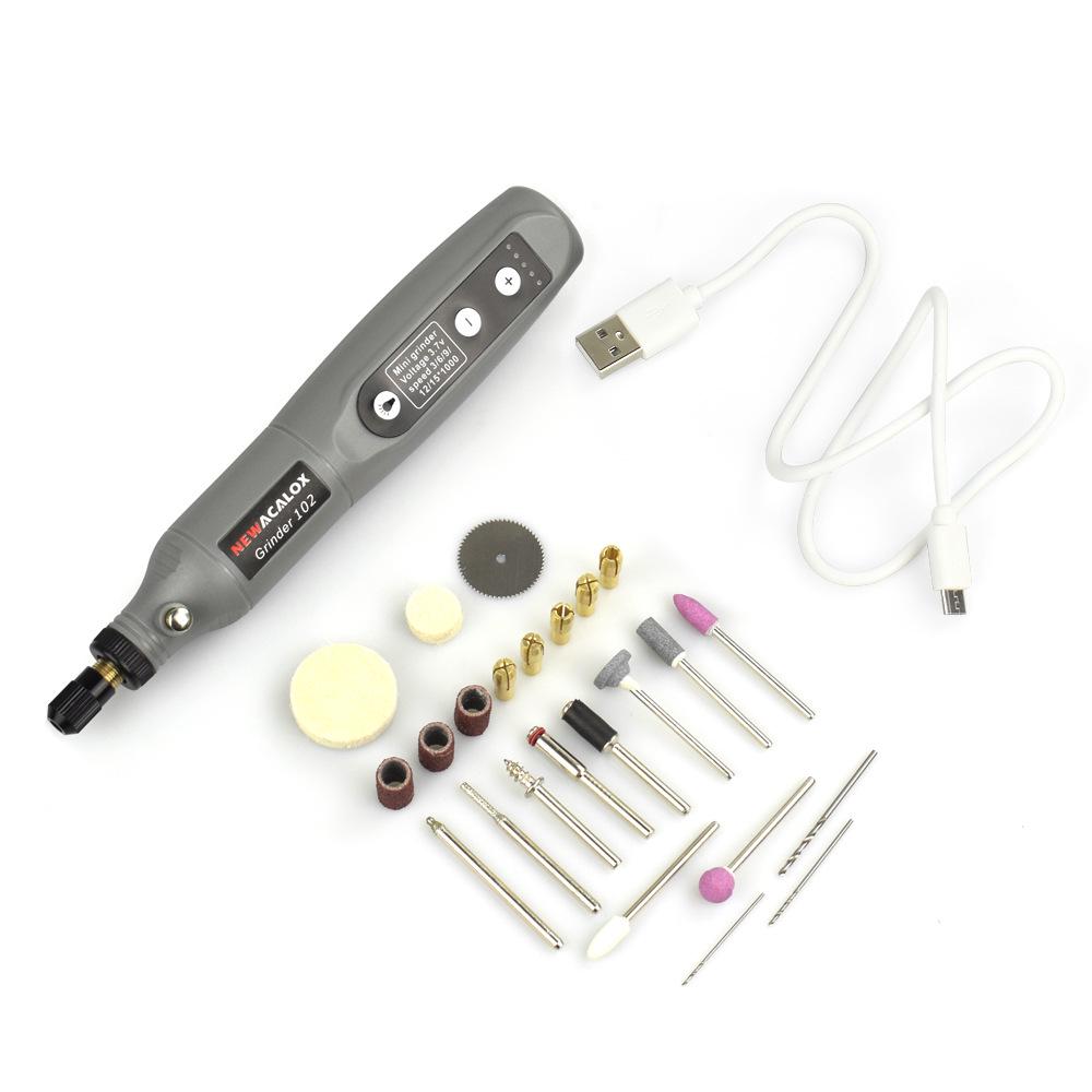 DIY Electric Mini Grinder with Lithium Battery for Polishing, Cutting, and Engraving Jade