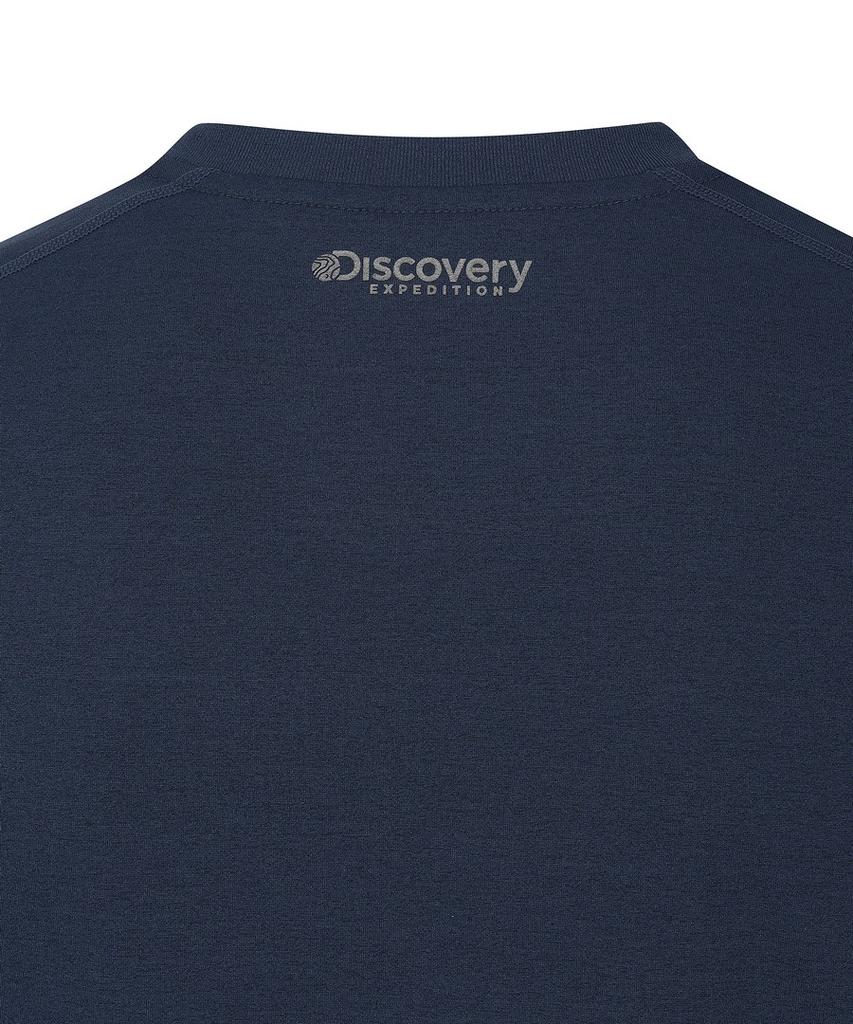 DISCOVERY EXPEDITION Men'S Functional Round Long Sleeve T-Shirt (D/Indigo)