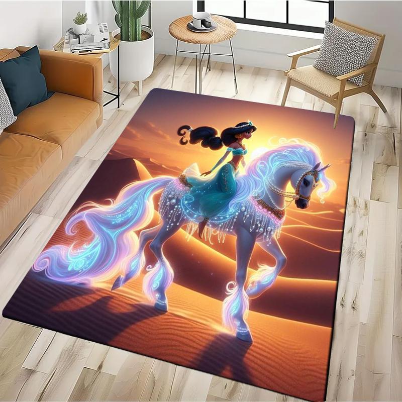 Aladdin Pattern Door Mat Carpet for Living Room Sofa Washable Bedroom Kitchen Hallway Home Decoration Sofa Table Kids Area Rugs