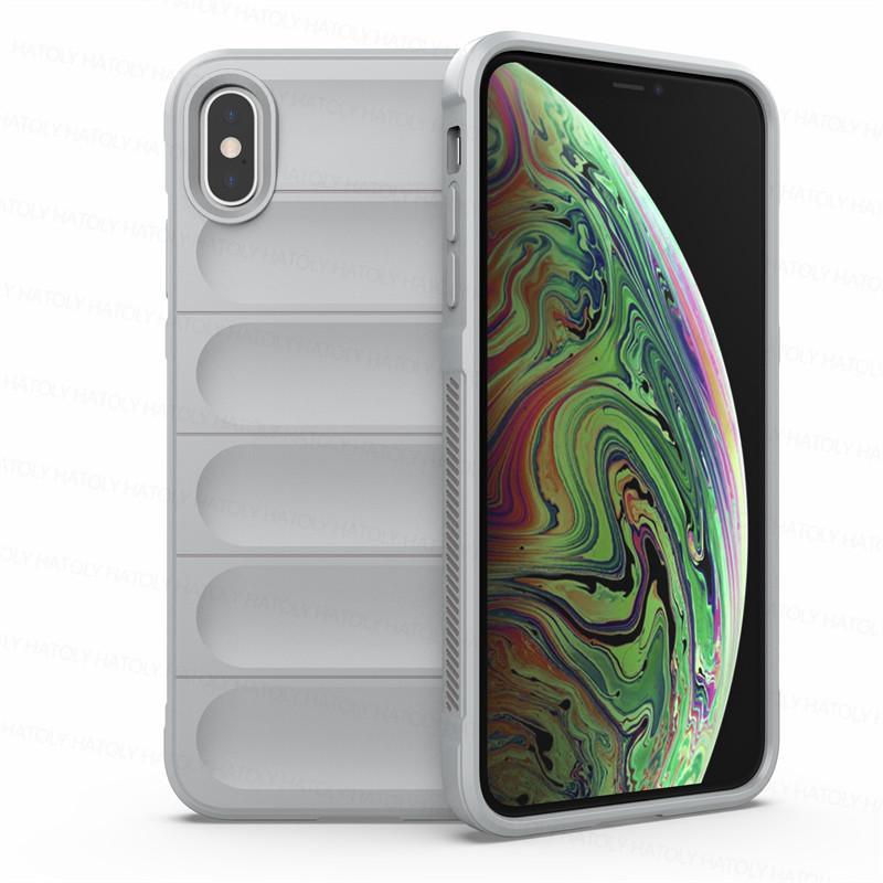 Für iPhone XS Max Hülle Hautfreundlich Stoßfest Silikon TPU Handy Rückseite für iPhone X XR XS Max Hülle Fundas iPhone XS Max