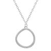 Silver Necklace with Cubic Zirconia, Item Weight 2.1 G (2186984)